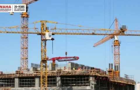 Construction Cranes Work